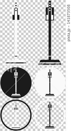 スティック掃除機のアイコンイラストバリエーションセット / 掃除・家事のイラスト素材 スティック掃除機のアイコンイラストバリエーションセット / 掃除・家事のイラスト素材 141873508