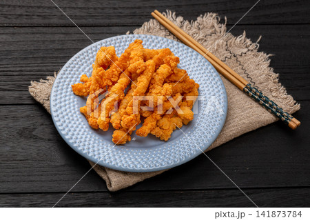 crispy Deep Fried Chicken Strips Golden Breaded Chicken Tenders Asian Street Food Snack crispy Deep Fried Chicken Strips Golden Breaded Chicken Tenders Asian Street Food Snack 141873784
