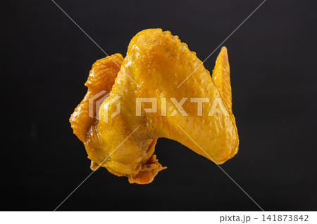 guangdong Salt-Baked Chicken Wings, Traditional Chinese Roasted Poultry Snack 141873842
