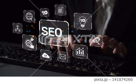 SEO Optimization and Digital Visibility Strategy Muxer 141874260