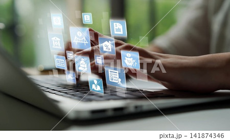 Loan icons represent debt, repayment, and financial planning Funnel Loan icons represent debt, repayment, and financial planning Funnel 141874346
