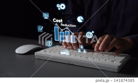 Digital Cost Reduction Strategy for Business Optimization Muxer 141874385