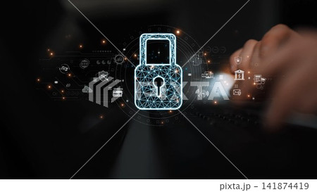 The Digital Cyber Security Lock System Marrow 141874419