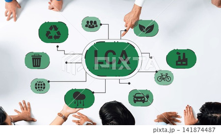 Collaborative Workflow for Life Cycle Assessment Featuring Various Sustainability Concepts and Symbolic Graphics for Eco-Friendly Initiatives Gluon 141874487