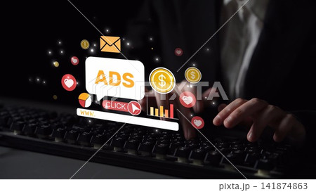 Online Ads Strategy and Digital Content Marketing for Business Growth Muxer 141874863