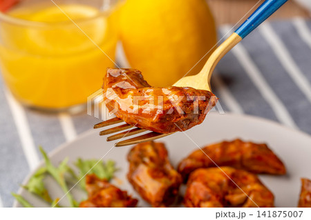 spicy Grilled Duck Neck with Chili and Sichuan Pepper 141875007