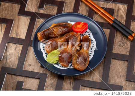 spicy Braised Duck Gizzard with Chili and Aromatic Spices spicy Braised Duck Gizzard with Chili and Aromatic Spices 141875028