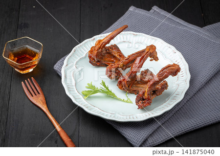 braised Duck Clavicle in Soy Sauce with Aromatic Spices braised Duck Clavicle in Soy Sauce with Aromatic Spices 141875040