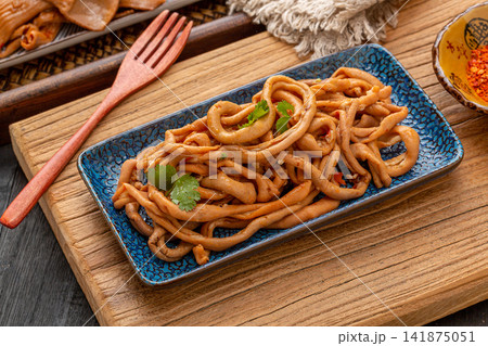 spicy Duck Intestines with Chili Oil and Sichuan Pepper Flavor spicy Duck Intestines with Chili Oil and Sichuan Pepper Flavor 141875051