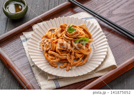 spicy Duck Intestines with Chili Oil and Sichuan Pepper Flavor spicy Duck Intestines with Chili Oil and Sichuan Pepper Flavor 141875052