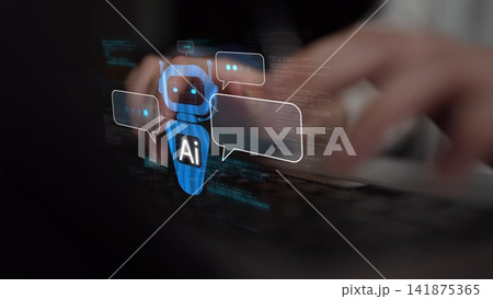 AI Artificial Intelligence Virtual Assistant for Smart Business Muxer 141875365