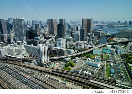 東京湾を望む高層の街 141875568