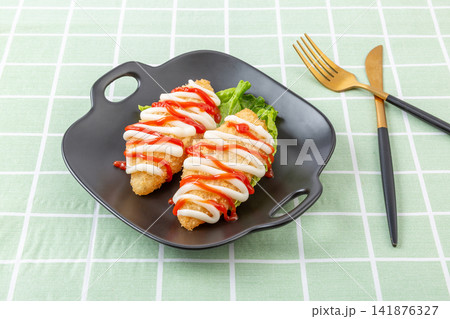 pan Seared Cod Fish Fillet with Golden Crispy Edge pan Seared Cod Fish Fillet with Golden Crispy Edge 141876327