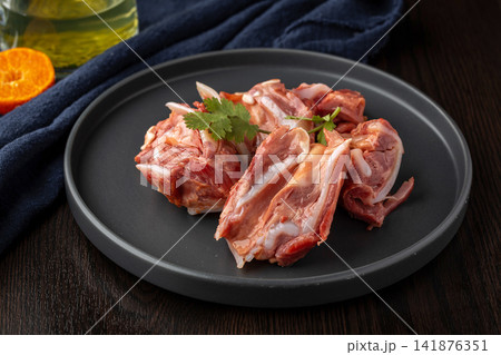 cooked Pork Cartilage with Tender Crunchy Texture 141876351