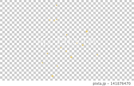 アンドロメダ座のイラスト(ゴールド色の星のみで連結線なし) アンドロメダ座のイラスト(ゴールド色の星のみで連結線なし) 141876470