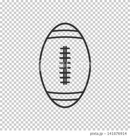 American football icon, American football outline, American ball icon, American football line art. American football icon, American football outline, American ball icon, American football line art. 141876914