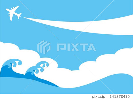 青空と海と飛行機 夏休み 観光 旅行 バカンス フレーム 背景 壁紙 イラスト デザイン素材 青空と海と飛行機 夏休み 観光 旅行 バカンス フレーム 背景 壁紙 イラスト デザイン素材 141878450
