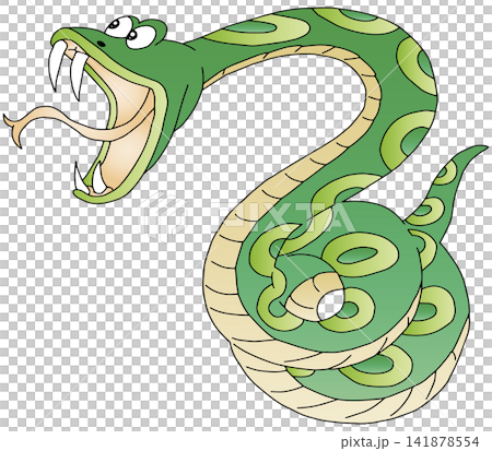 手書き動物イラスト☆蛇 141878554
