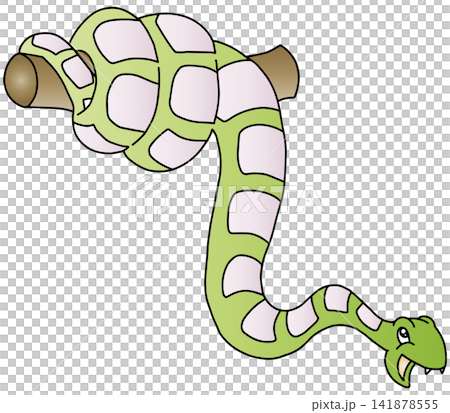 手書き動物イラスト☆蛇 141878555