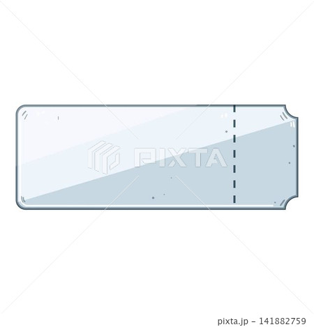 Empty blank ticket template for admission access Empty blank ticket template for admission access 141882759