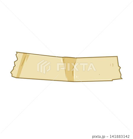 Adhesive tape holding space together illustration Adhesive tape holding space together illustration 141883142