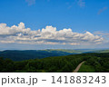 Winding Road and Wind Farm Landscape 141883243