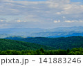 Layered Mountain Ridges Under a Cloudy Sky 141883246
