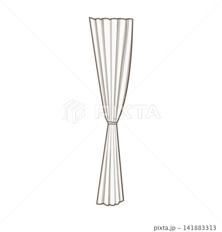 White curtain decorating home window treatment 141883313