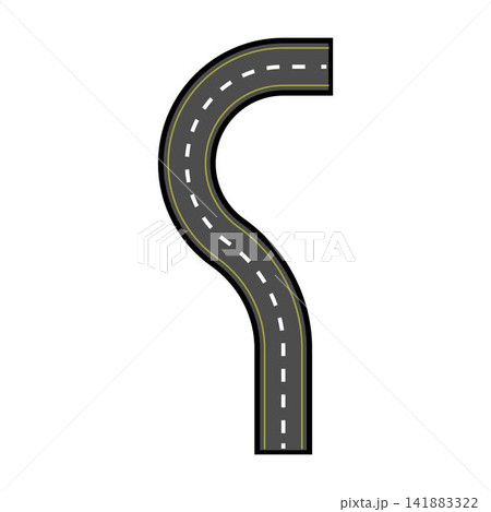 Winding road path navigating journey and challenge Winding road path navigating journey and challenge 141883322