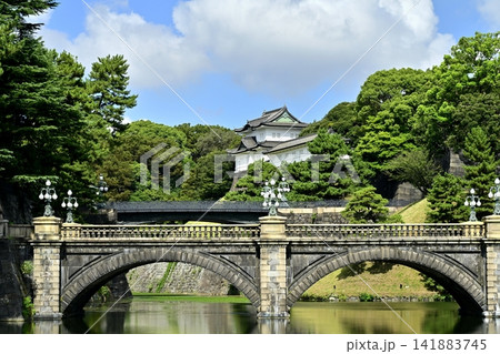 皇居前広場からの二重橋 皇居前広場からの二重橋 141883745