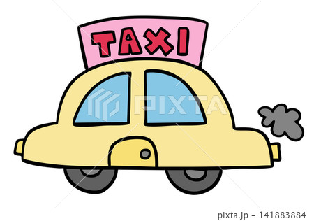 Hand drawn yellow taxi car for transportation, vehicle, commute to work, pollution, back to school, travel, trip, vacation, journey, holidays, road, street, car free day, office workers, traffic jam Hand drawn yellow taxi car for transportation, vehicle, commute to work, pollution, back to school, travel, trip, vacation, journey, holidays, road, street, car free day, office workers, traffic jam 141883884