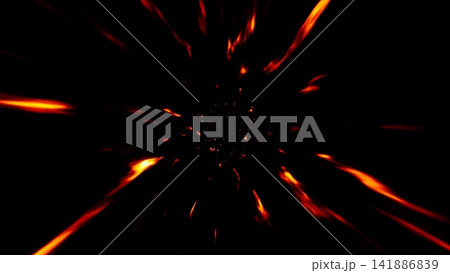 Burning Fire Particles Overlay Effect Burning Fire Particles Overlay Effect 141886839