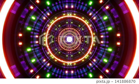 Glowing Colorful Dotted Lights Glowing Colorful Dotted Lights 141886870