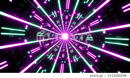 purple and green light beam disco Art purple and green light beam disco Art 141886896