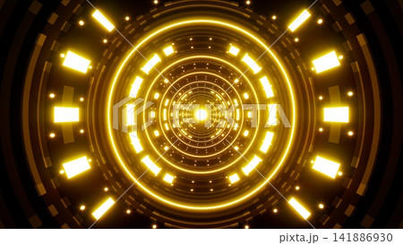 Flashing Light tunnel Flashing Light tunnel 141886930