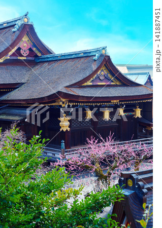 京都　北野天満宮　社殿 141887451