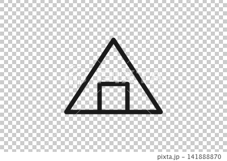 テントの線画アイコン テントの線画アイコン 141888870
