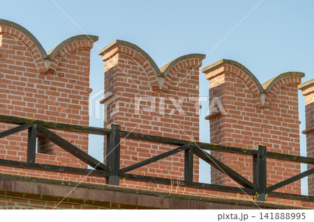 Exploring the architectural beauty of Tula Kremlin Museum with its distinct brickwork and historical charm Exploring the architectural beauty of Tula Kremlin Museum with its distinct brickwork and historical charm 141888995