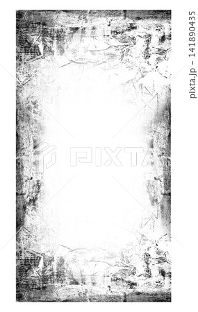 Vertical grunge photo frame with scratch, abrasion and fading texture Vertical grunge photo frame with scratch, abrasion and fading texture 141890435