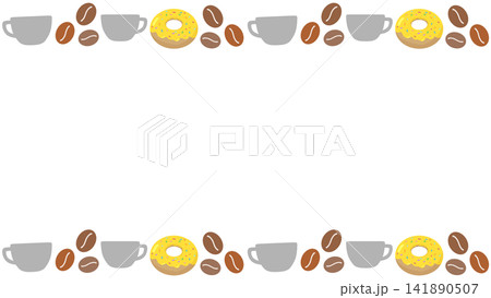 カフェのフレーム 141890507