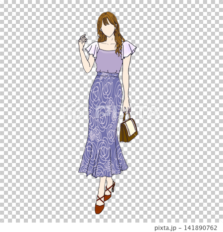 時尚女士夏季服飾 時尚女士夏季服飾 141890762