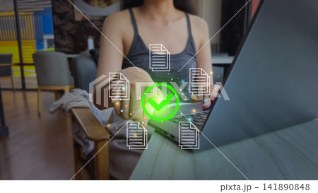 Document Approval Verification Digital File Management Workflow Interface Document Approval Verification Digital File Management Workflow Interface 141890848