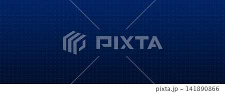 Abstract background with a dark grid of blue crosses. Tech interface pattern creates a mesh across wide copy space. Panoramic vector abstract background for web banner or presentation design Abstract background with a dark grid of blue crosses. Tech interface pattern creates a mesh across wide copy space. Panoramic vector abstract background for web banner or presentation design 141890866