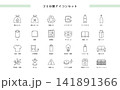 ゴミの分類アイコンセット 141891366