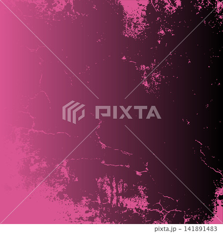 Retro distressed texture background with magenta black gradient 141891483