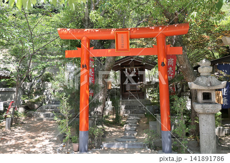 神戸　北野天満神社　境内　天高稲荷神社　鳥居 141891786