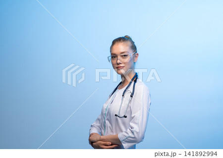 Young female medical professional having confidence and expertise 141892994