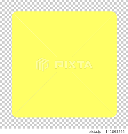 A simple yellow square shape with rounded corners that can be used as an icon or background base. A simple yellow square shape with rounded corners that can be used as an icon or background base. 141893263