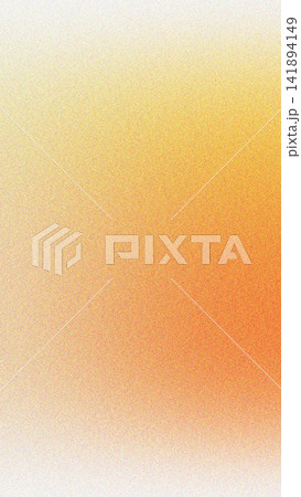 Warm gradient of soft yellow to vibrant orange with subtle film grain texture effect 141894149