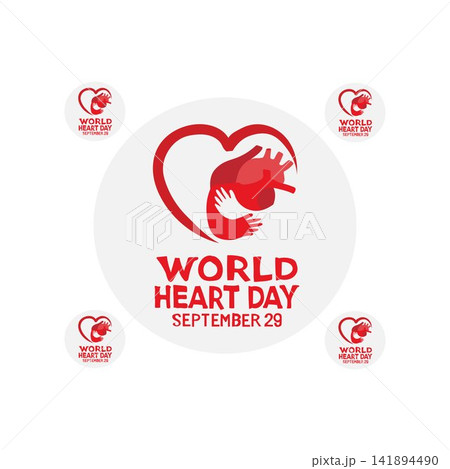 world heart day 29 september free vector illustration 141894490